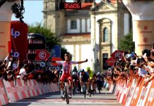 Tivani vence ao sprint a etapa no Sameiro e ameaça liderança de Rafael Reis na Volta a Portugal Volta a Portugal etapa do Sameiro