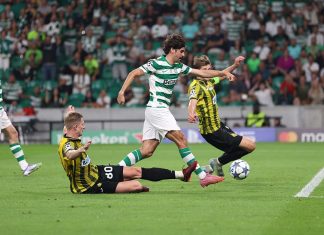 Sporting estreia-se com triunfo na Liga dos Campeões frente ao Kairat Sporting Liga dos Campeões