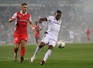 Vitória de Guimarães e Braga repartem pontos num dérbi intenso Vitória Guimarães Braga