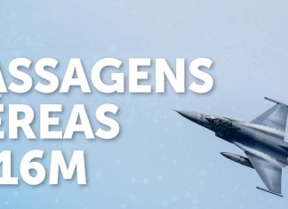 Caças F-16M da Força Aérea desejam Bom Natal a partir dos céus de Portugal caças F-16M