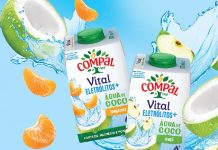 Novo Compal Vital Eletrólitos+: fruta, água de coco e minerais numa nova bebida refrescante novo Compal Vital Eletrólitos+ nos sabores Maçã Verde e Tangerina