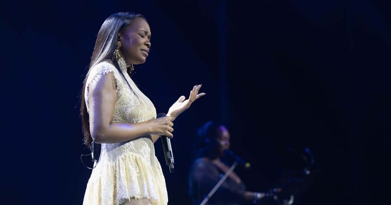 Anna Joyce durante o concerto no Casino Estoril