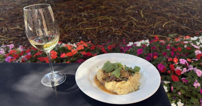 Congresso de Cozinha 2026 com prato de gastronomia portuguesa acompanhado por um copo de vinho