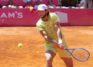 Jaime Faria chega aos quartos de final e faz história no Millennium Estoril Open 2026 Jaime Faria durante o encontro de apuramento para os quartos de final no Millennium Estoril Open