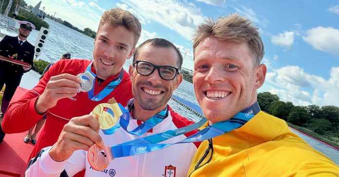 Medalhados do K1 1000 metros nos Mundiais de Velocidade e Paracanoagem Fernando Pimenta campeão do mundo, entre os medalhados do K1 1000 metros nos Mundiais de Velocidade e Paracanoagem