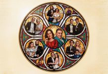 Filme Santo António, o Casamenteiro de Lisboa: Ruben Alves leva os Casamentos de Santo António ao grande ecrã Filme Santo António, o Casamenteiro de Lisboa, representado num poster inspirado num vitral com vários casais