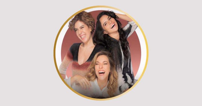 Comédia de Fábio Porchat com Maria Clara Gueiros, Júlia Rabello e Priscila Castello Branco
