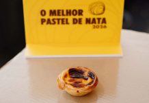 Melhor pastel de nata de Lisboa já tem vencedor em 2026 Pastel distinguido no concurso Melhor Pastel de Nata 2026, com identificação do evento em segundo plano