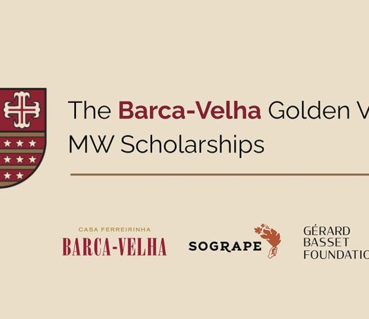 Bolsas Barca-Velha levam duas profissionais mais perto do título de Master of Wine Identidade gráfica das Bolsas Barca-Velha Golden Vines MW 2026 com os logótipos das entidades parceiras.
