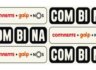 COMBINA soma 15 milhões em poupanças e lança nova campanha de 50 euros Identidade visual do COMBINA com os logótipos do Continente, Galp e NOS