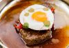 Gastronomia açoriana em Lisboa à mesa do Basáltico Bife regional com ovo estrelado e molho, servido no BASÁLTICO, numa proposta de gastronomia açoriana em Lisboa.