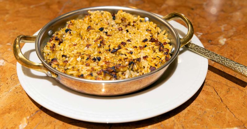 Arroz de forno do Bistr&ocirc; Olympia, restaurante do Hotel Olympia Lisboa