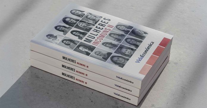 Exemplares do livro Mulheres Incomuns II, editado pela Vida Económica.