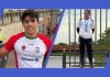 Mundial de Maratona 2026 com Gabriel Fernandes campeão e Maria Sousa no pódio Montagem de Gabriel Fernandes com o equipamento de Portugal e Maria Sousa com a medalha de bronze no Mundial de Maratona 2026