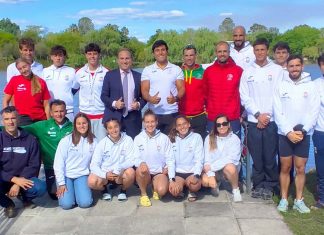 Mundial de Maratona coloca Portugal à prova na Argentina com dois títulos para defender Seleção portuguesa de canoagem reunida na Argentina com o embaixador de Portugal, antes do Mundial de Maratona