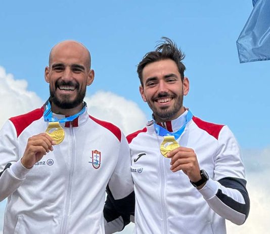 Portugal no Mundial de Maratona faz história com nove medalhas e quatro títulos Portugal no Mundial de Maratona: Rui Lacerda e Ricardo Coelho exibem as medalhas de ouro conquistadas em C2 sénior